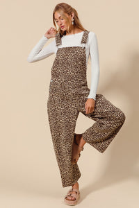 Leopard Print Overalls