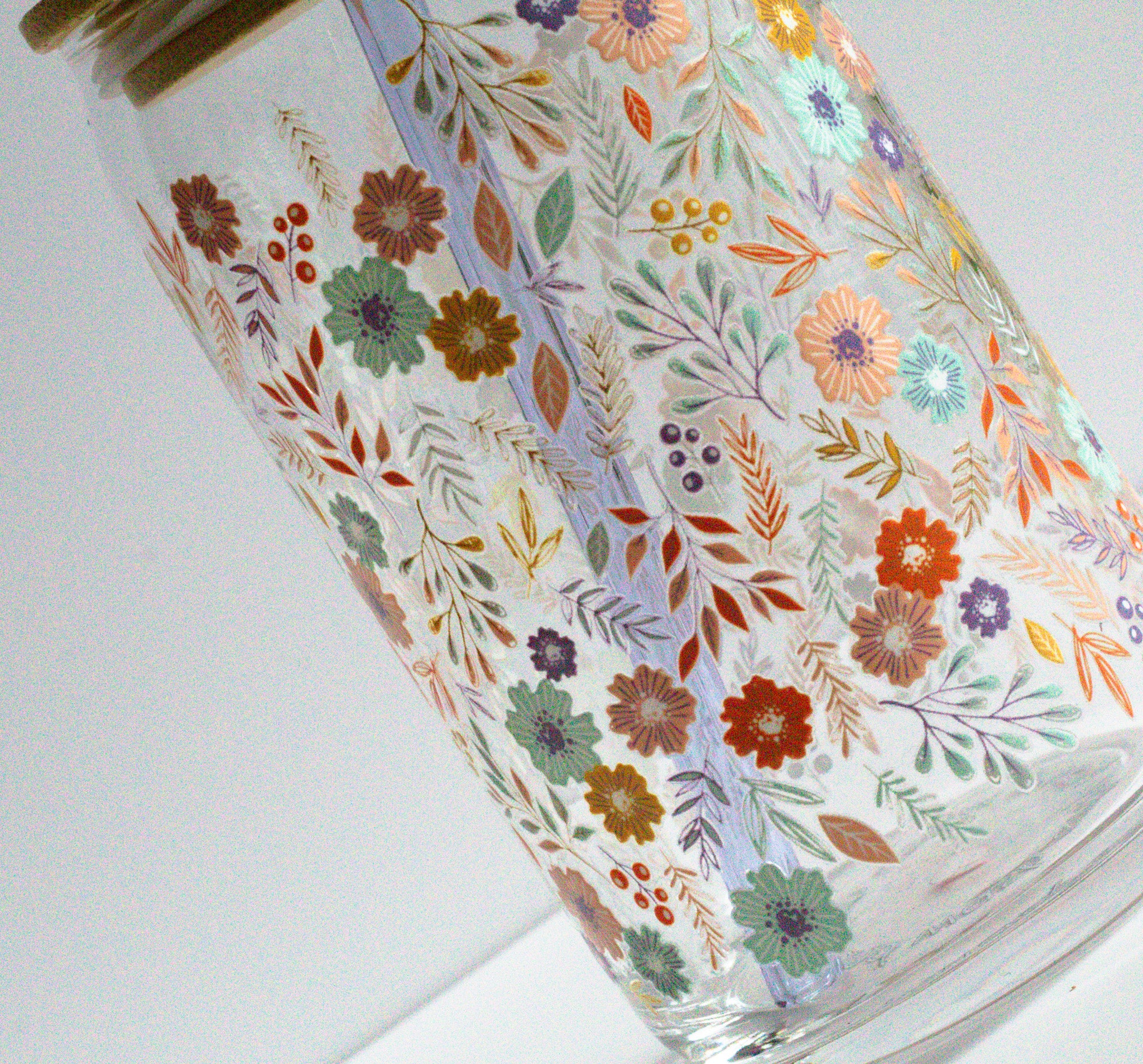 Wildflower Glass Cup